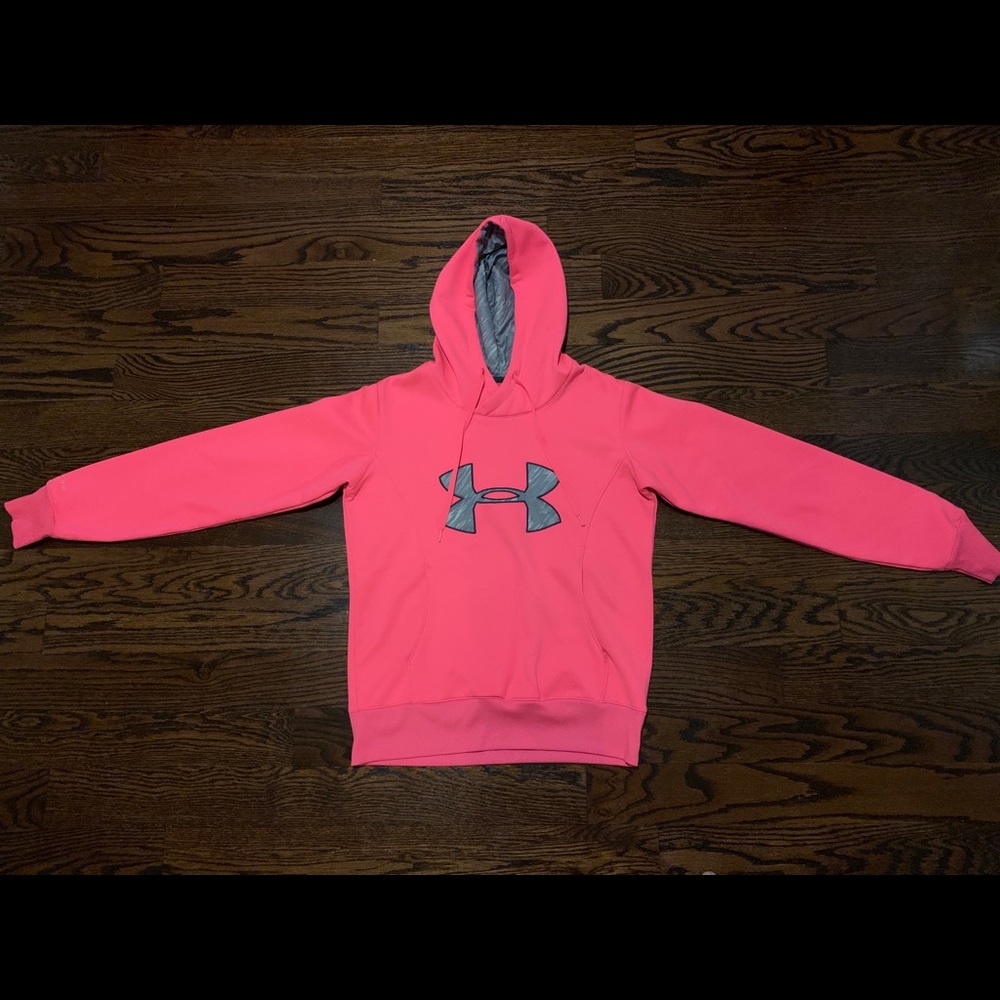 Under Armour bright pink hoodie